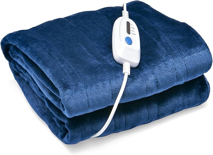 Couverture chauffante électrique soirée cocooning relaxante Bounéo