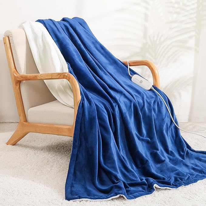 Couverture chauffante électrique soirée cocooning relaxante Bounéo