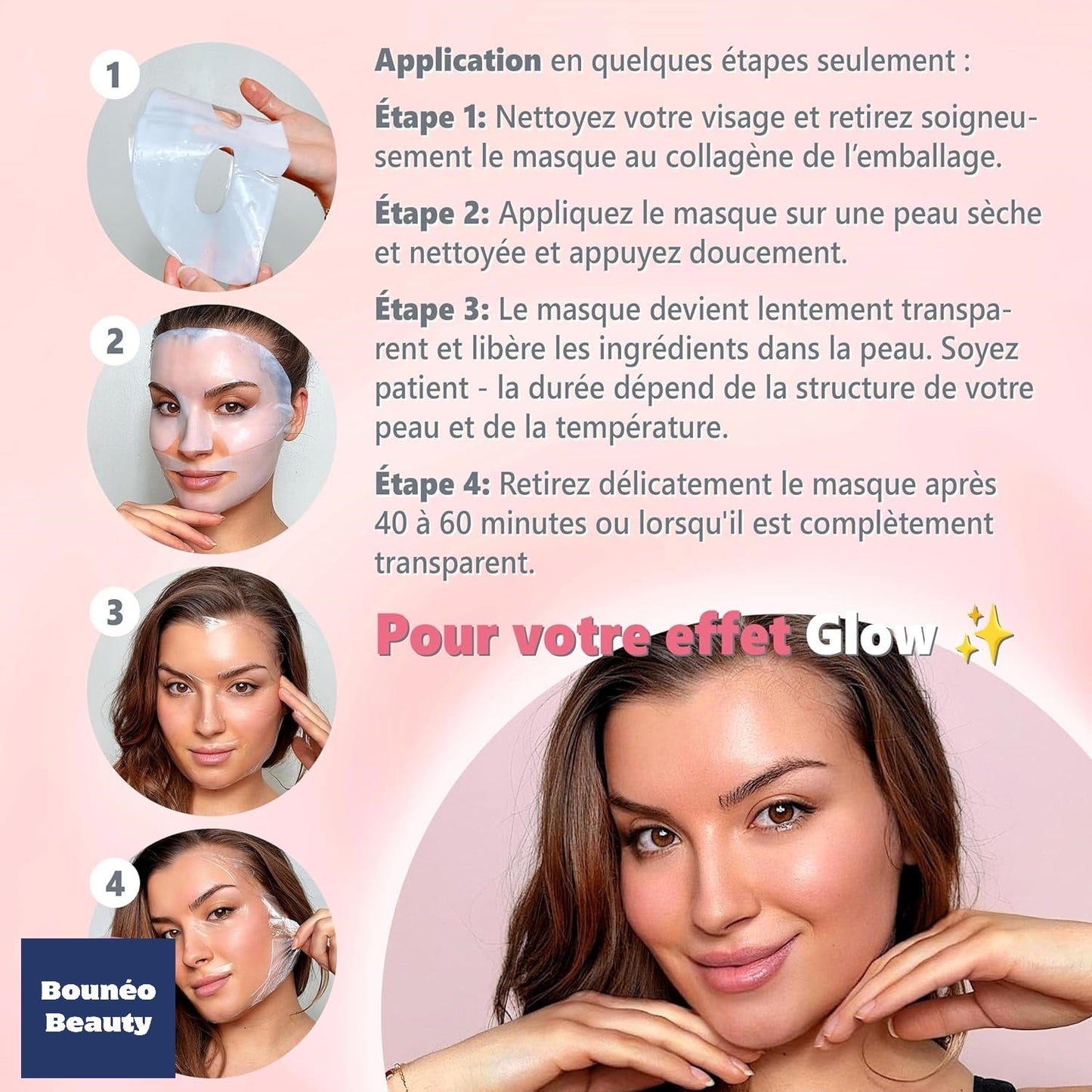 Masque Collagène Visage Bounéo