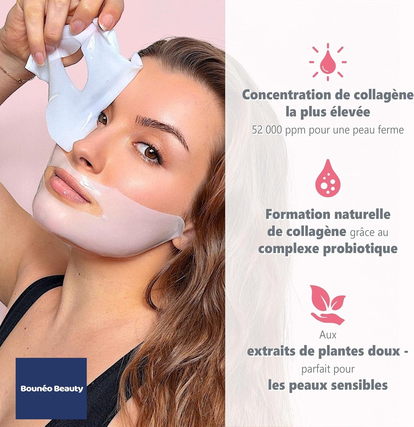Masque Collagène Visage Bounéo