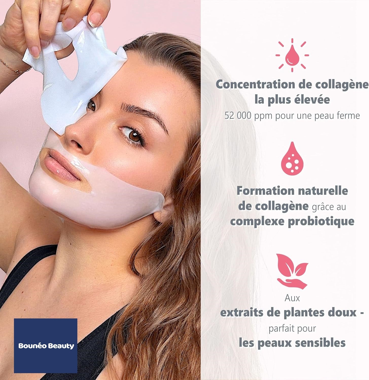 Masque Collagène Visage Bounéo