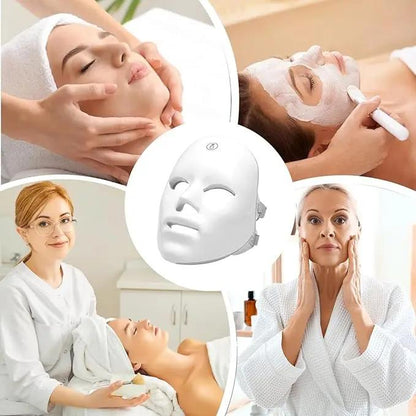 Masque LED Visage Thérapie Professionnelle — Anti-âge & Anti-imperfections (Sans fil, App) Bounéo