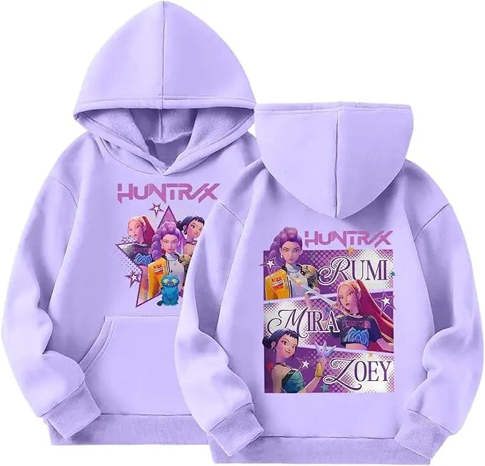 Sweat à Capuche KPop Demon Hunter Huntrix – Hoodie Streetwear pour Fans de K-Pop Bounéo