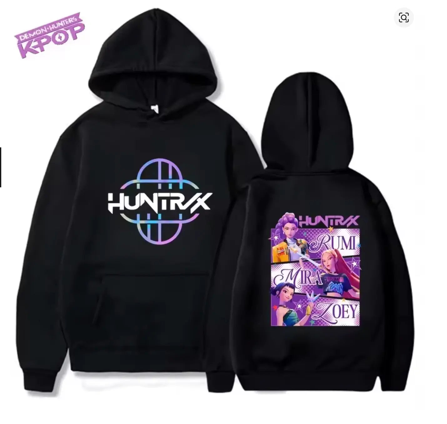 Sweat à Capuche KPop Demon Hunter Huntrix – Hoodie Streetwear pour Fans de K-Pop Bounéo