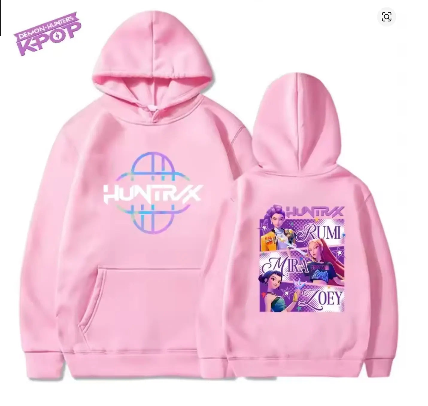 Sweat à Capuche KPop Demon Hunter Huntrix – Hoodie Streetwear pour Fans de K-Pop Bounéo