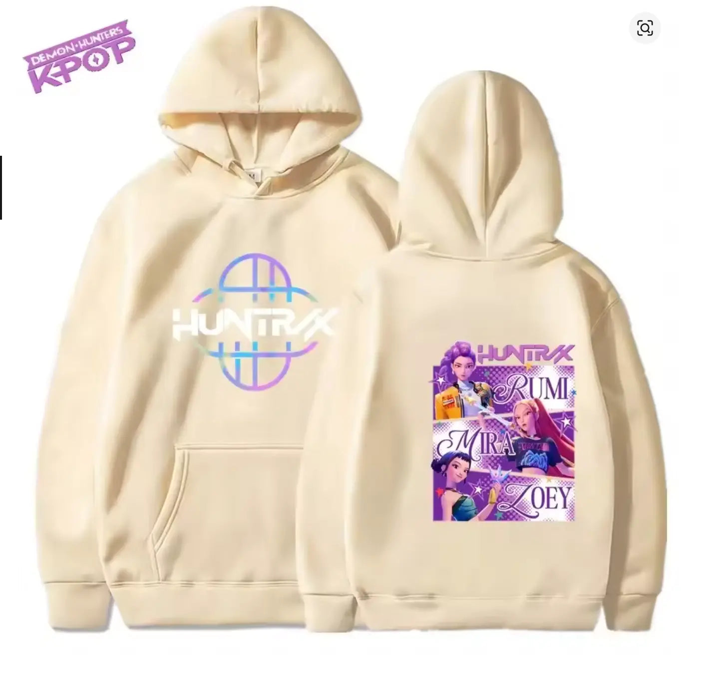 Sweat à Capuche KPop Demon Hunter Huntrix – Hoodie Streetwear pour Fans de K-Pop Bounéo