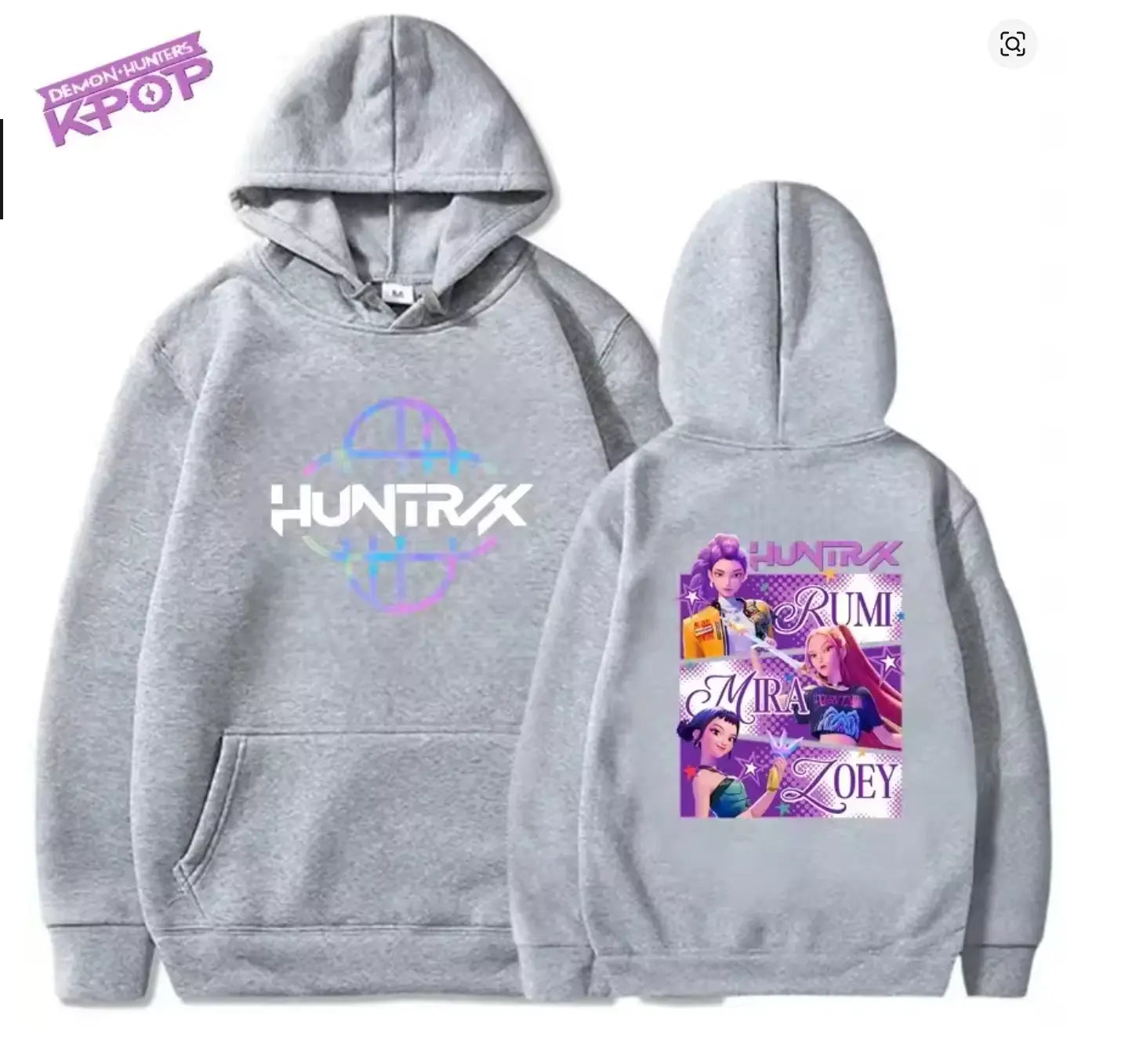 Sweat à Capuche KPop Demon Hunter Huntrix – Hoodie Streetwear pour Fans de K-Pop Bounéo