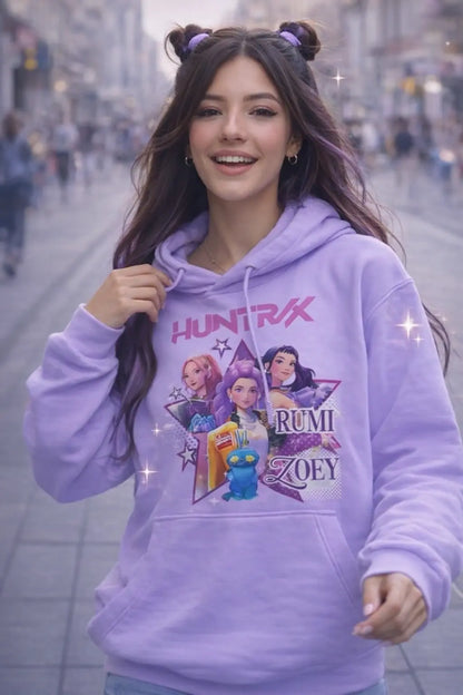 Sweat à Capuche KPop Demon Hunter Huntrix – Hoodie Streetwear pour Fans de K-Pop Bounéo