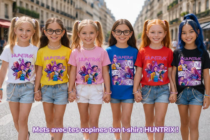 T-shirt enfant K-pop Demon Hunter Huntrix JAUNE Bounéo