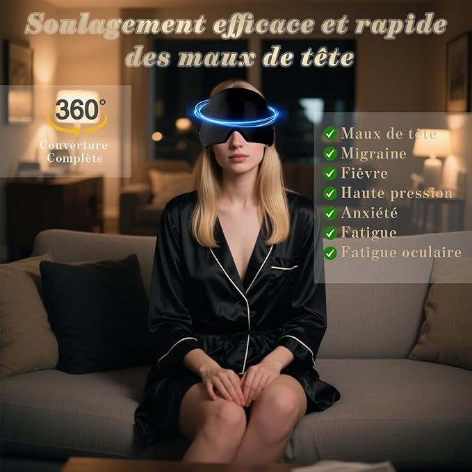 bounéo bonnet froid naturel anti stress anti migraine miracle soulagement des maux de tête