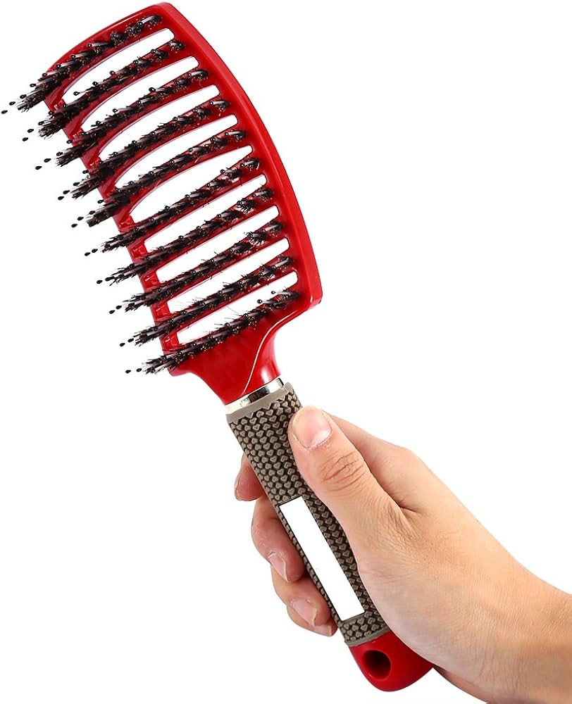 Brosse à cheveux démêlante magique brushing pour tous types de cheveux Bounéo