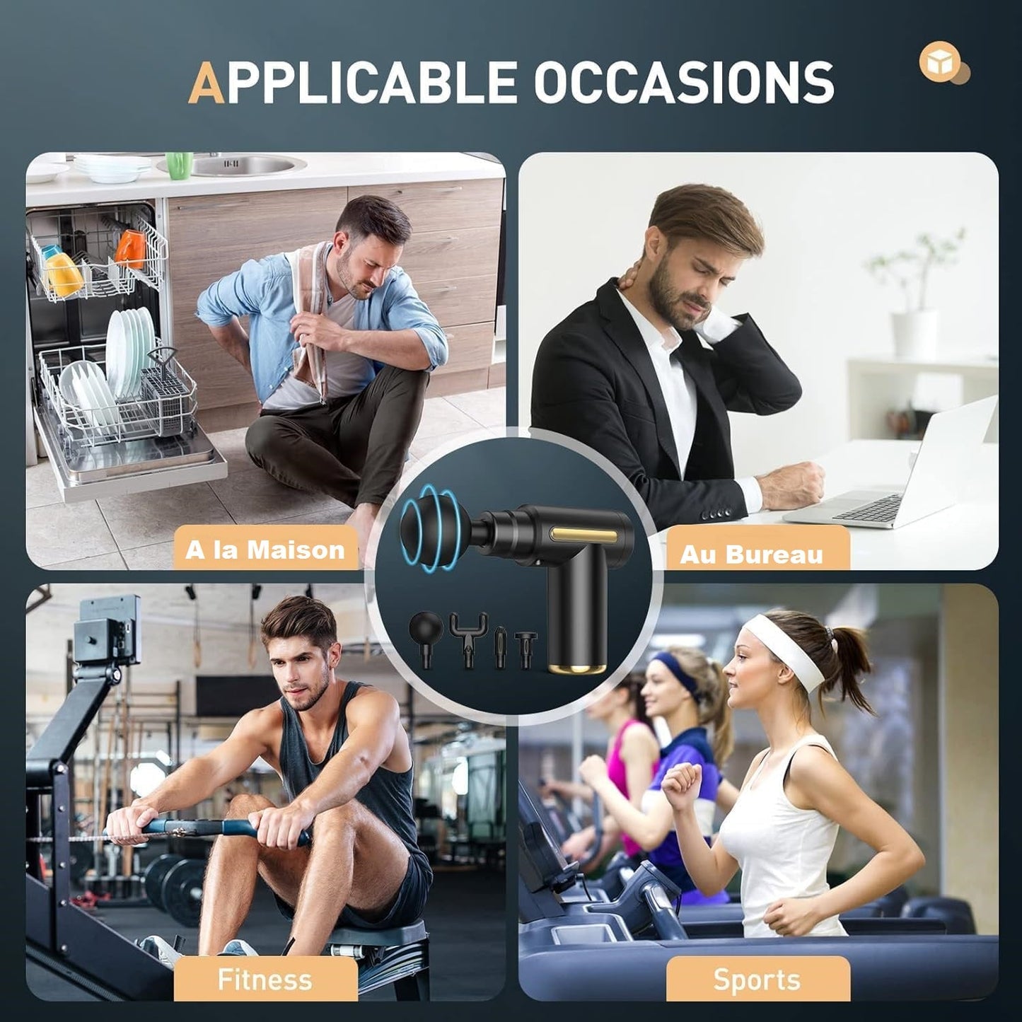 Pistolet de massage Bounéo